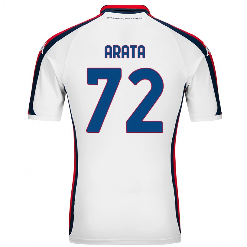 Danxen Mann Stefano Arata #72 Hvit Bortetrøye Drakt Trøye 2024/25 Skjorter T-Skjorte