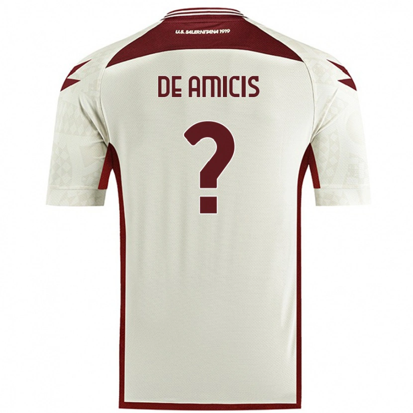 Danxen Mann Christian De Amicis #0 Kremfarge Bortetrøye Drakt Trøye 2024/25 Skjorter T-Skjorte
