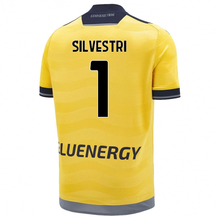 Danxen Mann Marco Silvestri #1 Gyllen Bortetrøye Drakt Trøye 2024/25 Skjorter T-Skjorte