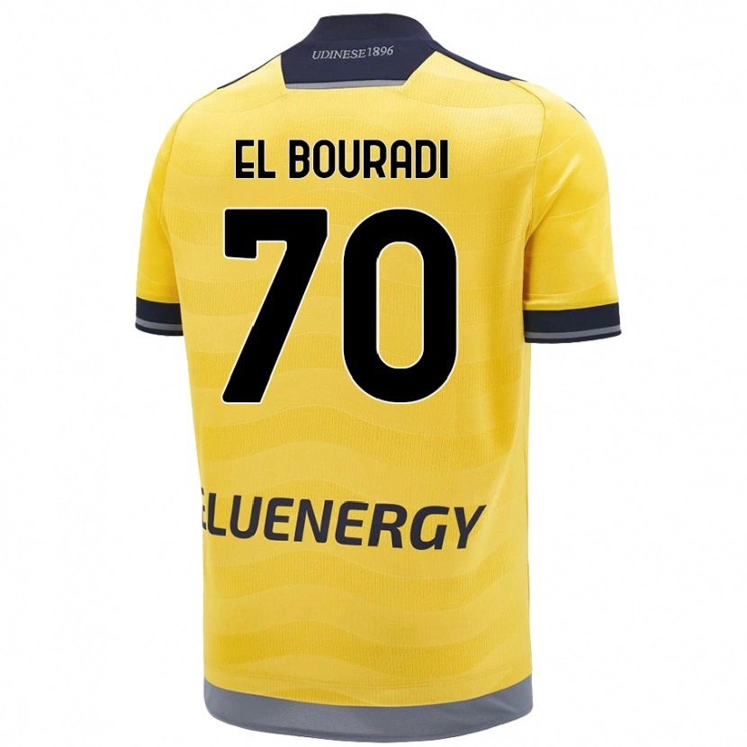 Danxen Mann Walid El Bouradi #70 Gyllen Bortetrøye Drakt Trøye 2024/25 Skjorter T-Skjorte