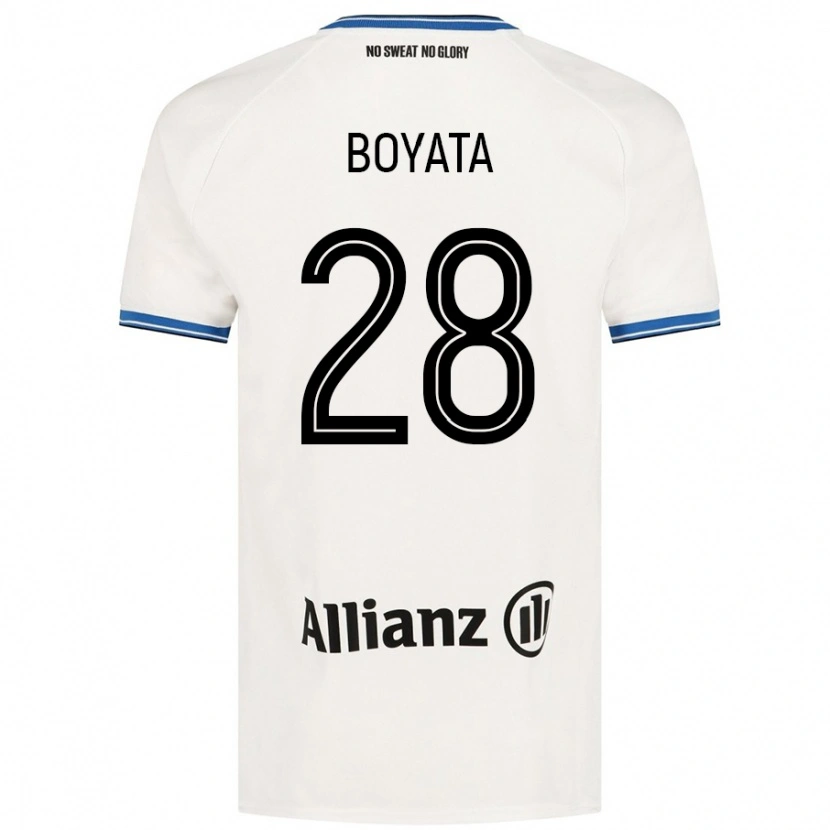 Danxen Mann Dedryck Boyata #28 Hvit Bortetrøye Drakt Trøye 2024/25 Skjorter T-Skjorte
