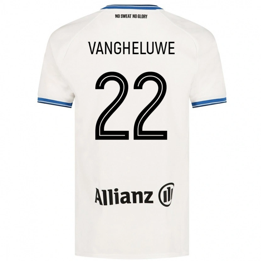 Danxen Mann Jody Vangheluwe #22 Hvit Bortetrøye Drakt Trøye 2024/25 Skjorter T-Skjorte