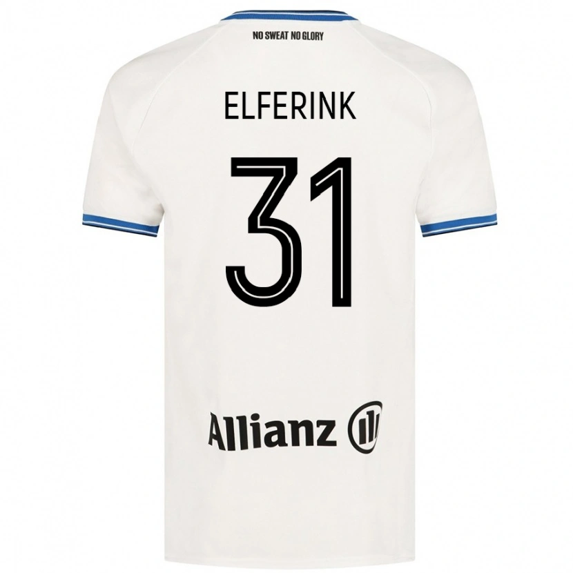 Danxen Mann Marie Elferink #31 Hvit Bortetrøye Drakt Trøye 2024/25 Skjorter T-Skjorte