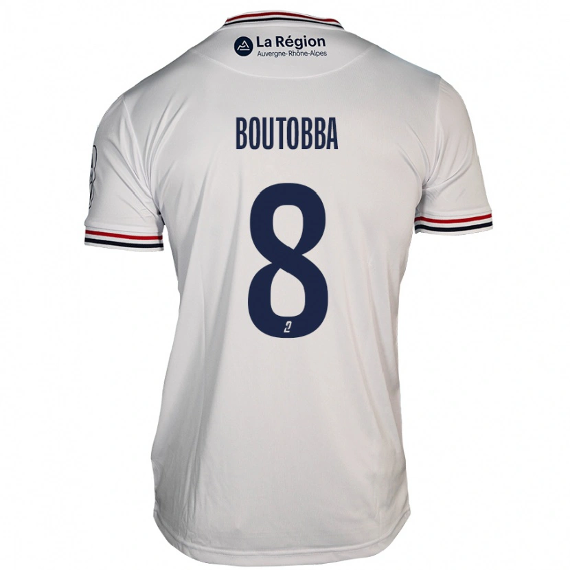 Danxen Mann Bilal Boutobba #8 Hvit Bortetrøye Drakt Trøye 2024/25 Skjorter T-Skjorte