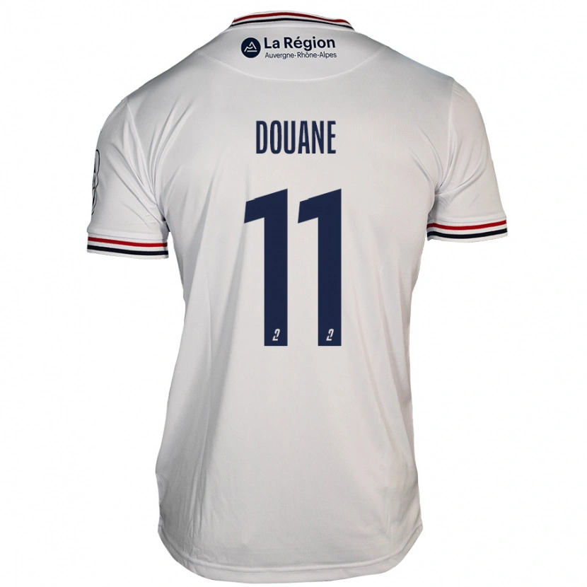 Danxen Mann Maïdine Douane #11 Hvit Bortetrøye Drakt Trøye 2024/25 Skjorter T-Skjorte
