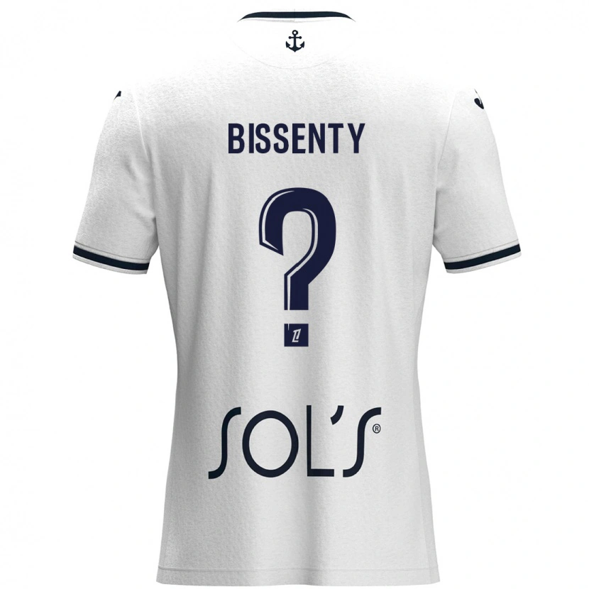 Danxen Mann Bissenty Gomis #0 Hvit Mørkeblå Bortetrøye Drakt Trøye 2024/25 Skjorter T-Skjorte