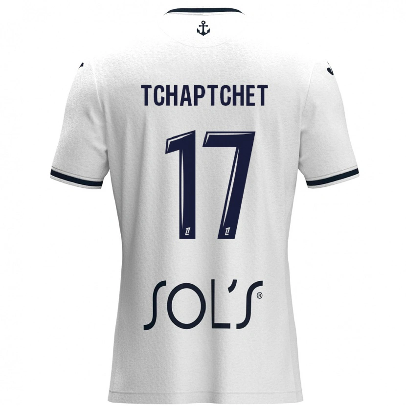 Danxen Mann Chanel Tchaptchet #17 Hvit Mørkeblå Bortetrøye Drakt Trøye 2024/25 Skjorter T-Skjorte
