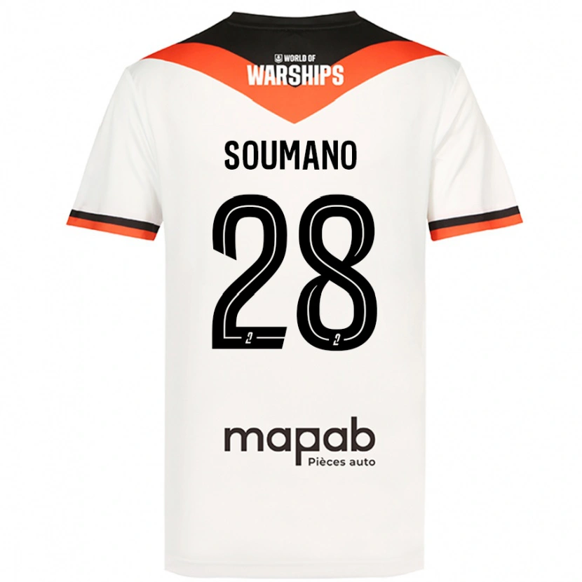 Danxen Mann Sambou Soumano #28 Hvit Bortetrøye Drakt Trøye 2024/25 Skjorter T-Skjorte
