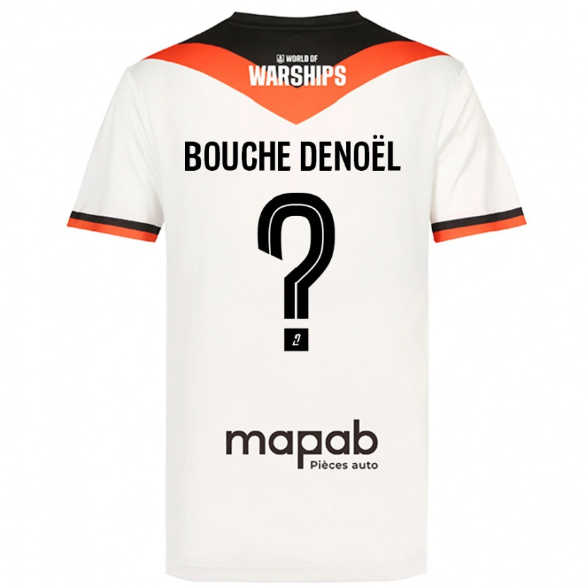 Danxen Mann Max Bouche Denoël #0 Hvit Bortetrøye Drakt Trøye 2024/25 Skjorter T-Skjorte