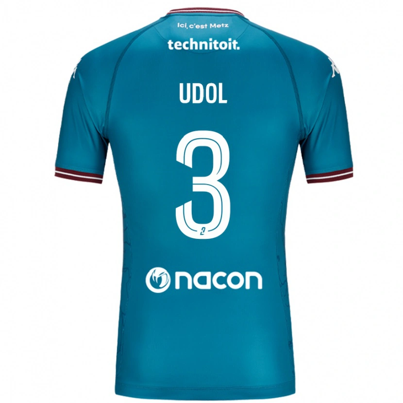 Danxen Mann Matthieu Udol #3 Bleu Bensin Bortetrøye Drakt Trøye 2024/25 Skjorter T-Skjorte