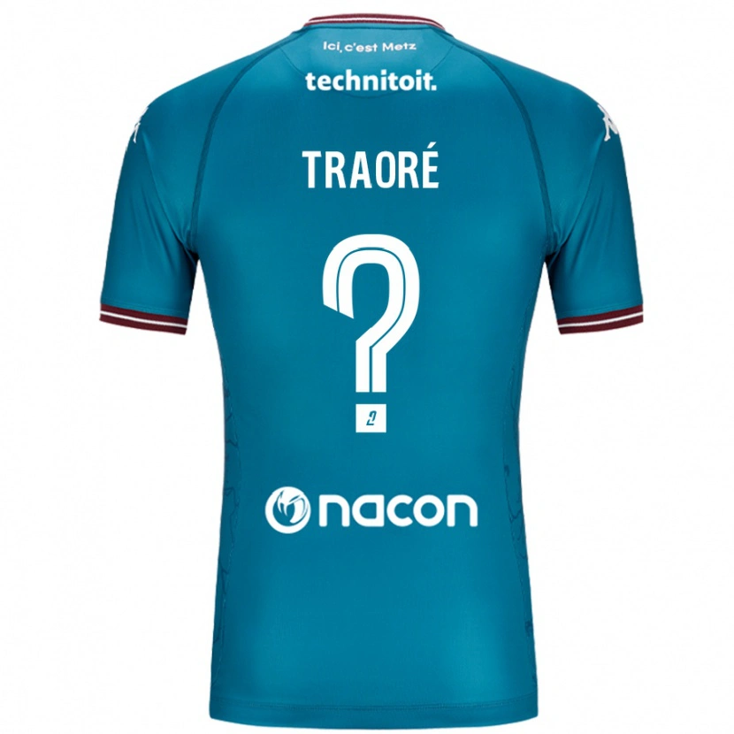 Danxen Mann Badra Traoré #0 Bleu Bensin Bortetrøye Drakt Trøye 2024/25 Skjorter T-Skjorte