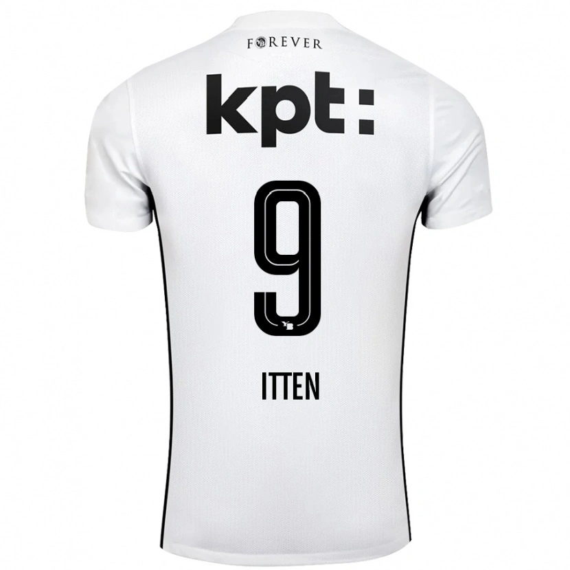 Danxen Mann Cedric Itten #9 Hvit Svart Bortetrøye Drakt Trøye 2024/25 Skjorter T-Skjorte