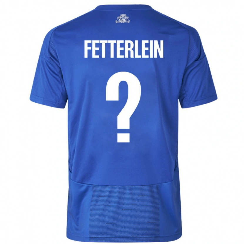 Danxen Mann Sean Fetterlein #0 Hvit Blå Bortetrøye Drakt Trøye 2024/25 Skjorter T-Skjorte