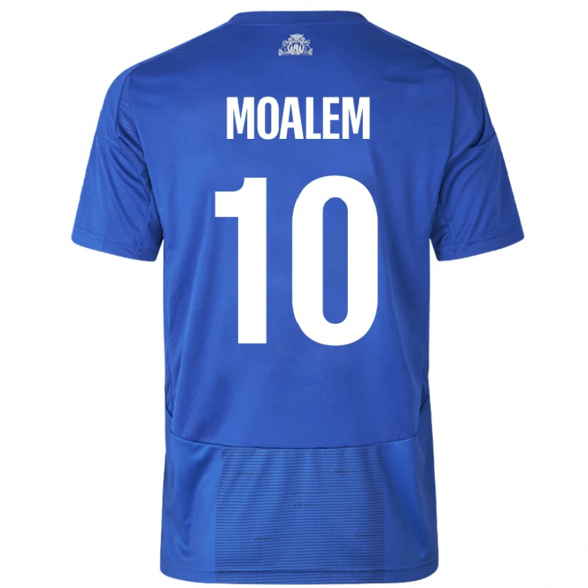Danxen Mann Jonathan Moalem #10 Hvit Blå Bortetrøye Drakt Trøye 2024/25 Skjorter T-Skjorte