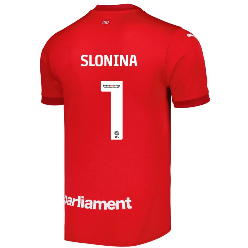 Danxen Dame Gabriel Slonina #1 Rød Hjemmetrøye Drakt Trøye 2024/25 Skjorter T-Skjorte