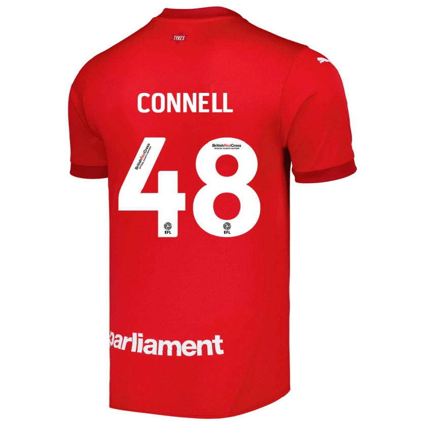 Danxen Dame Luca Connell #48 Rød Hjemmetrøye Drakt Trøye 2024/25 Skjorter T-Skjorte