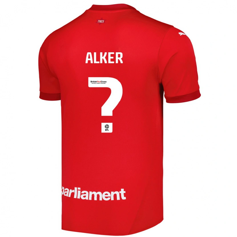Danxen Dame Luke Alker #0 Rød Hjemmetrøye Drakt Trøye 2024/25 Skjorter T-Skjorte