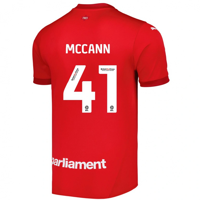 Danxen Dame Bayley Mccann #41 Rød Hjemmetrøye Drakt Trøye 2024/25 Skjorter T-Skjorte
