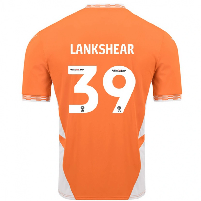 Danxen Dame Alex Lankshear #39 Oransje Hvit Hjemmetrøye Drakt Trøye 2024/25 Skjorter T-Skjorte