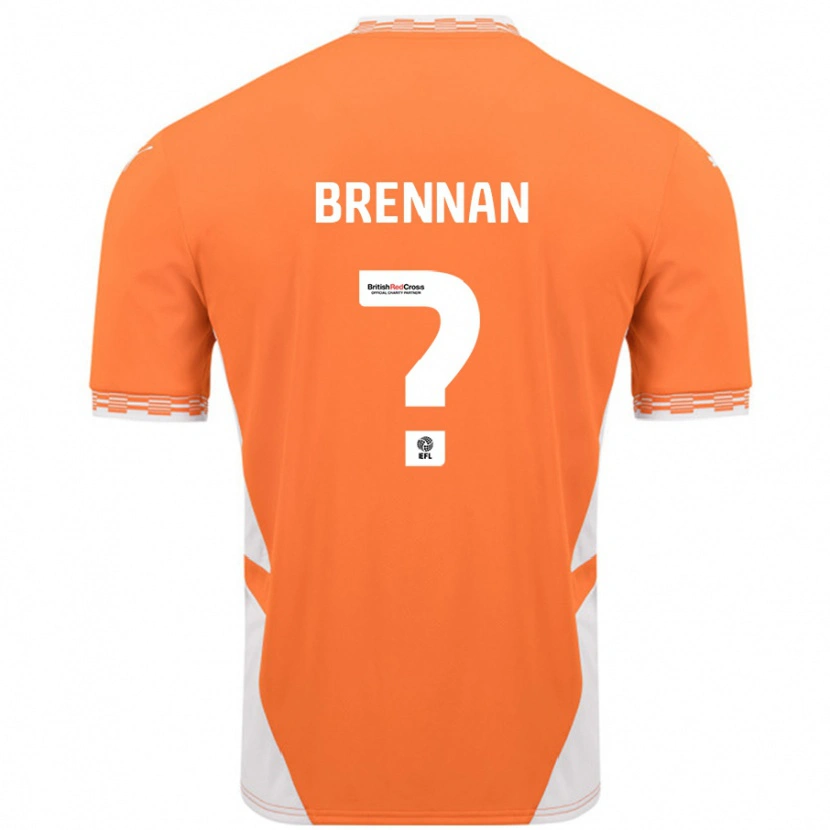 Danxen Dame Emily Brennan #0 Oransje Hvit Hjemmetrøye Drakt Trøye 2024/25 Skjorter T-Skjorte
