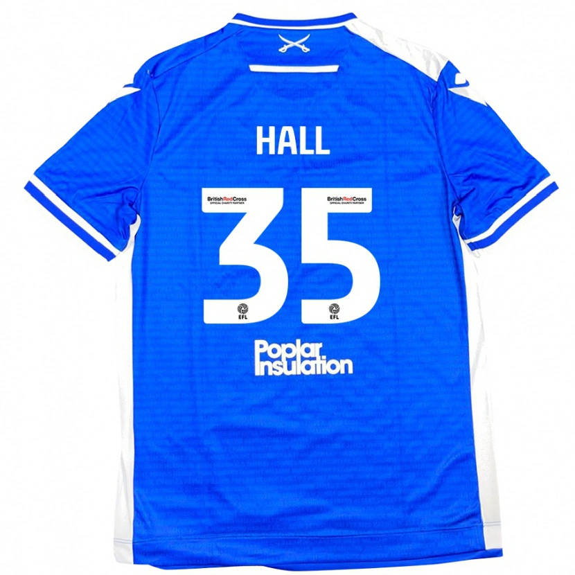 Danxen Dame Matt Hall #35 Blå Hvit Hjemmetrøye Drakt Trøye 2024/25 Skjorter T-Skjorte