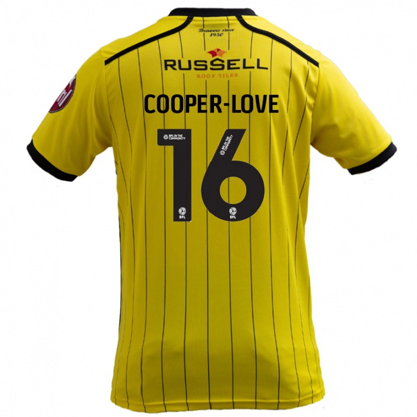 Danxen Dame Jack Cooper-Love #16 Gul Hjemmetrøye Drakt Trøye 2024/25 Skjorter T-Skjorte
