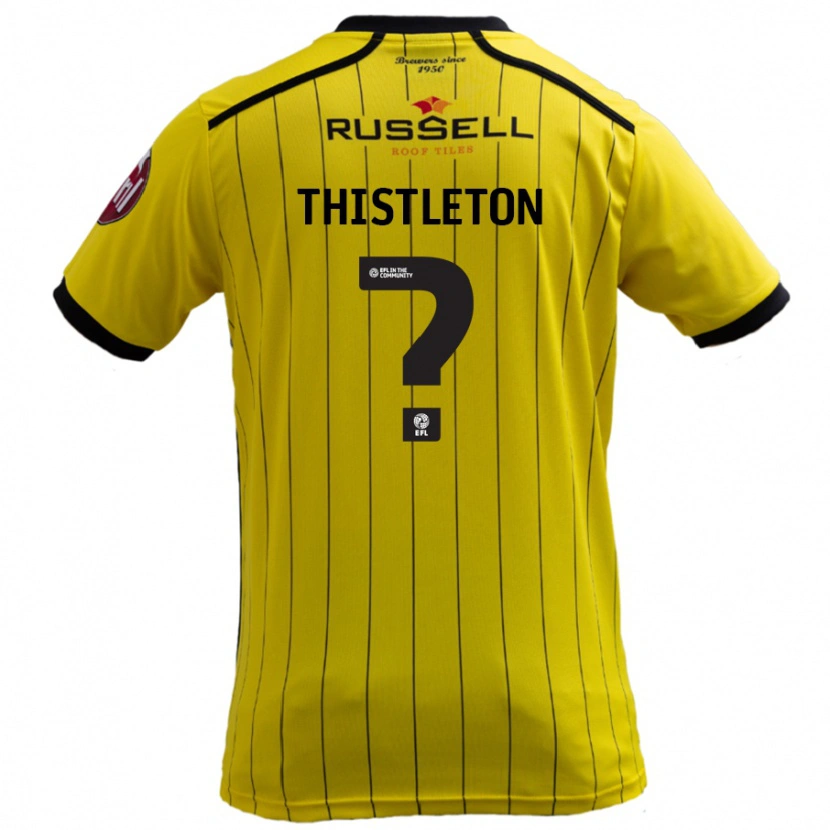Danxen Dame Bodi Thistleton #0 Gul Hjemmetrøye Drakt Trøye 2024/25 Skjorter T-Skjorte