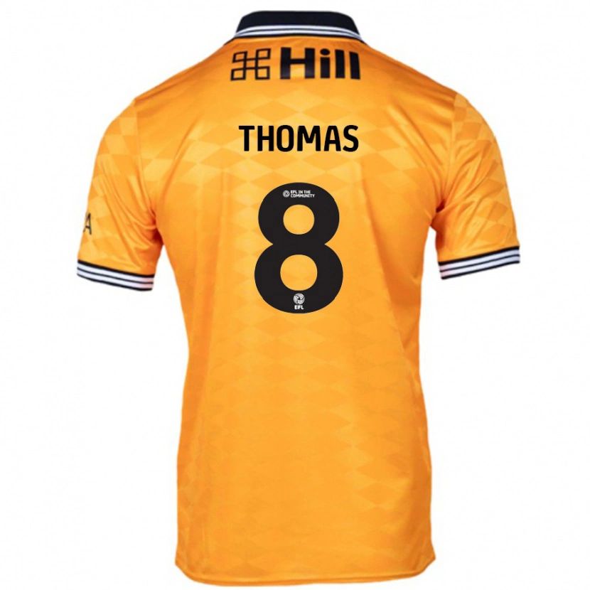 Danxen Dame George Thomas #8 Oransje Hjemmetrøye Drakt Trøye 2024/25 Skjorter T-Skjorte