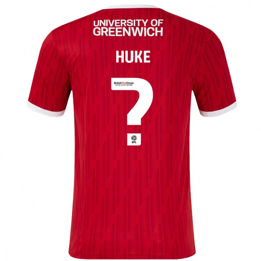 Danxen Dame Ryan Huke #0 Rød Hvit Hjemmetrøye Drakt Trøye 2024/25 Skjorter T-Skjorte