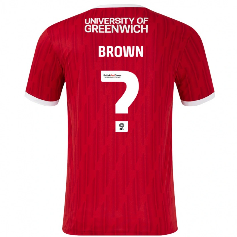 Danxen Dame Ethan Brown #0 Rød Hvit Hjemmetrøye Drakt Trøye 2024/25 Skjorter T-Skjorte