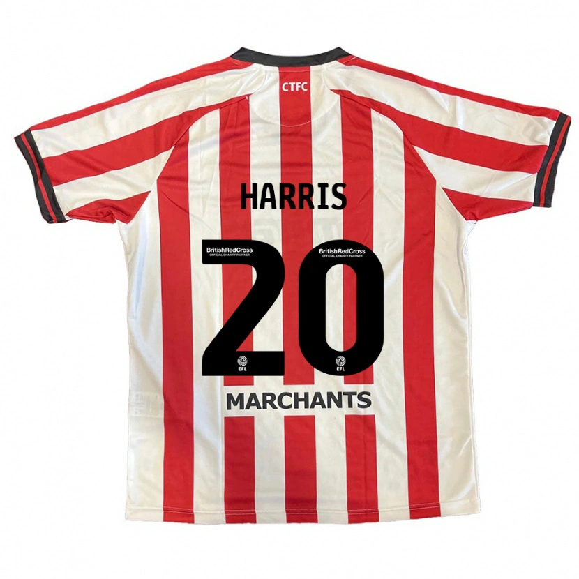 Danxen Dame Max Harris #20 Rød Hvit Hjemmetrøye Drakt Trøye 2024/25 Skjorter T-Skjorte