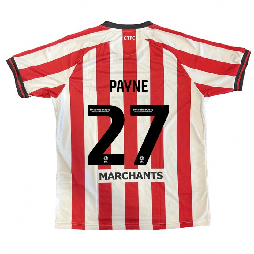 Danxen Dame Lewis Payne #27 Rød Hvit Hjemmetrøye Drakt Trøye 2024/25 Skjorter T-Skjorte