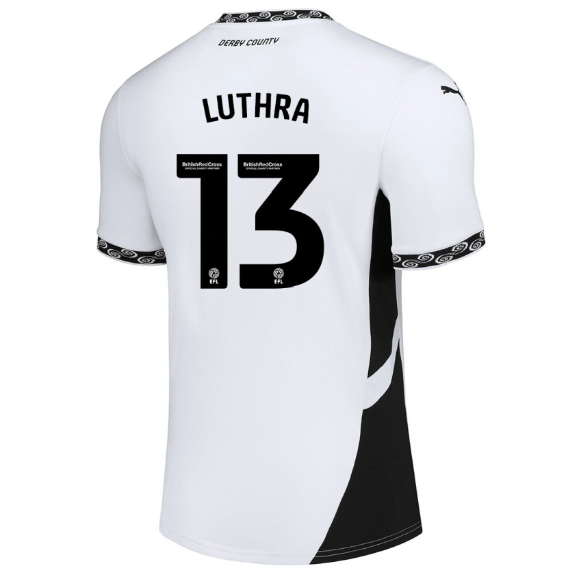 Danxen Dame Rohan Luthra #13 Hvit Svart Hjemmetrøye Drakt Trøye 2024/25 Skjorter T-Skjorte