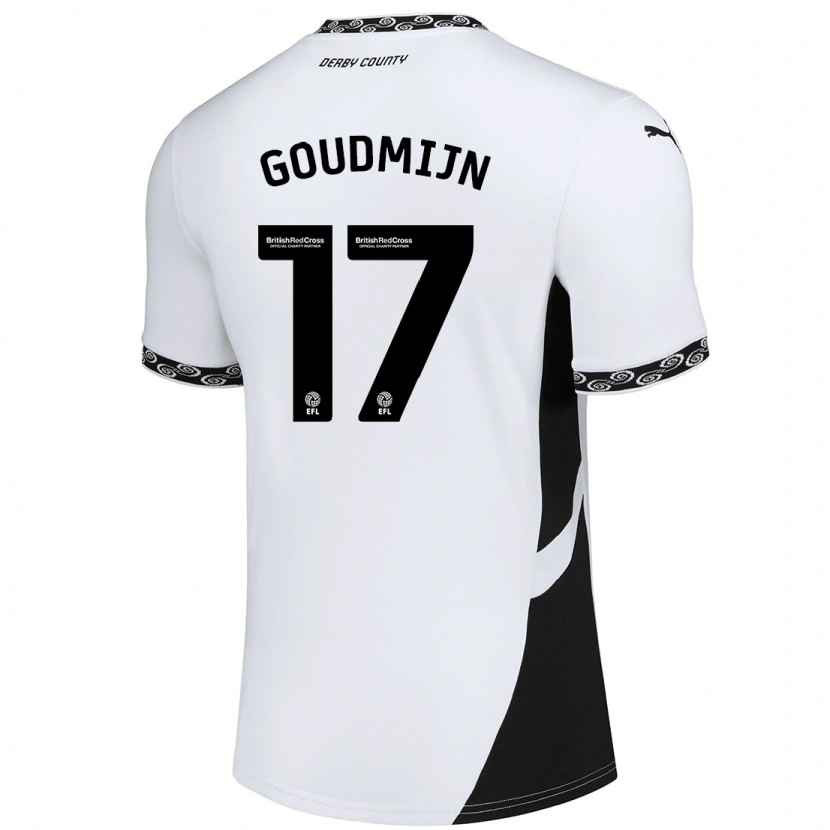 Danxen Dame Kenzo Goudmijn #17 Hvit Svart Hjemmetrøye Drakt Trøye 2024/25 Skjorter T-Skjorte