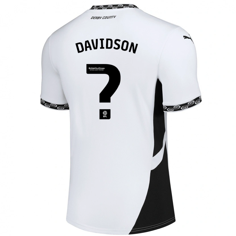 Danxen Dame Jayden Davidson #0 Hvit Svart Hjemmetrøye Drakt Trøye 2024/25 Skjorter T-Skjorte