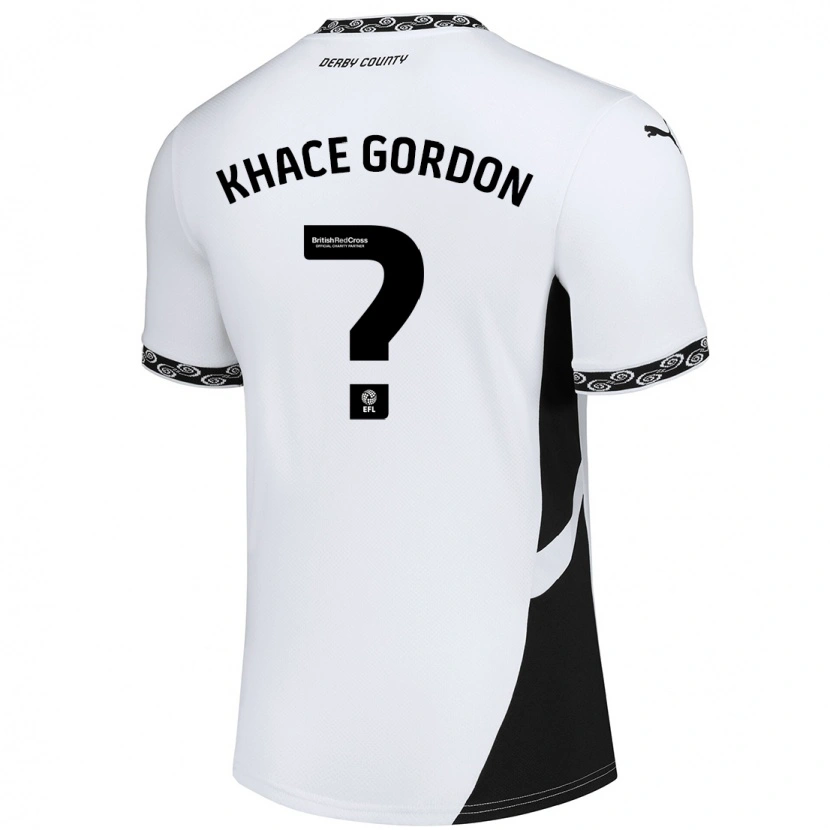 Danxen Dame Khace Gordon #0 Hvit Svart Hjemmetrøye Drakt Trøye 2024/25 Skjorter T-Skjorte