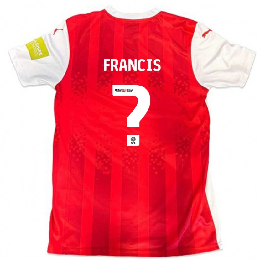 Danxen Dame Dannen Francis #0 Rød Hvit Hjemmetrøye Drakt Trøye 2024/25 Skjorter T-Skjorte