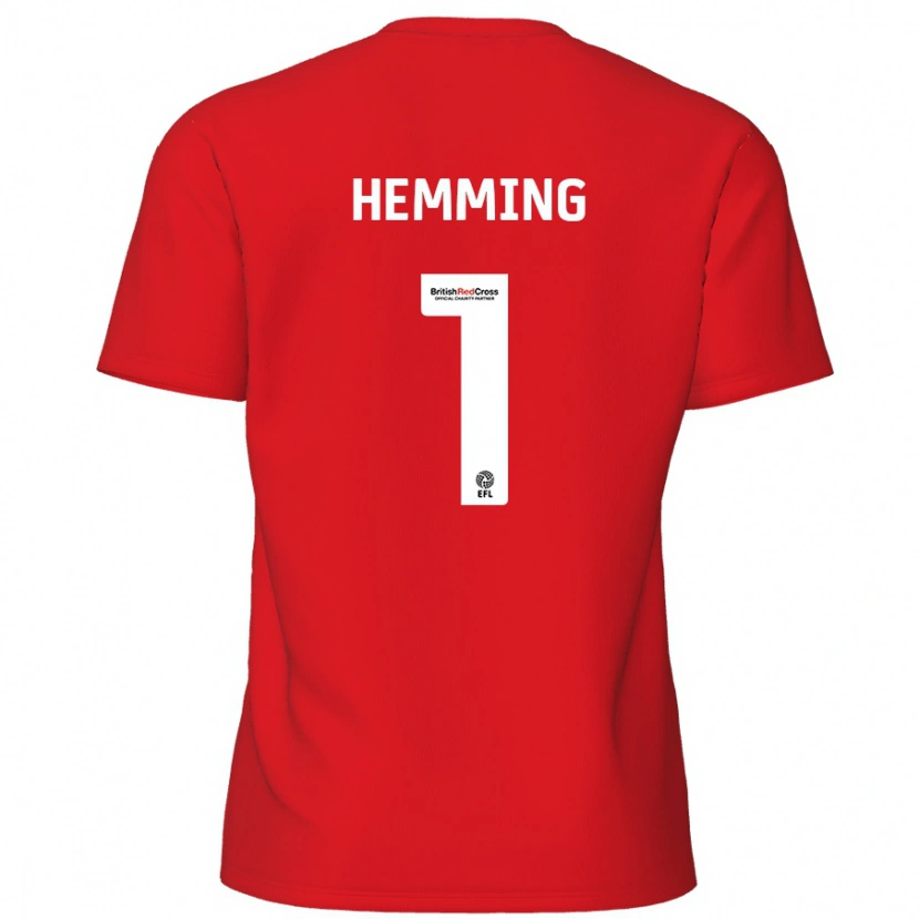 Danxen Dame Zach Hemming #1 Rød Hjemmetrøye Drakt Trøye 2024/25 Skjorter T-Skjorte