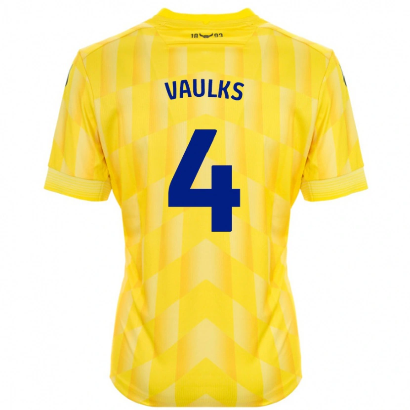Danxen Dame Will Vaulks #4 Gul Hjemmetrøye Drakt Trøye 2024/25 Skjorter T-Skjorte