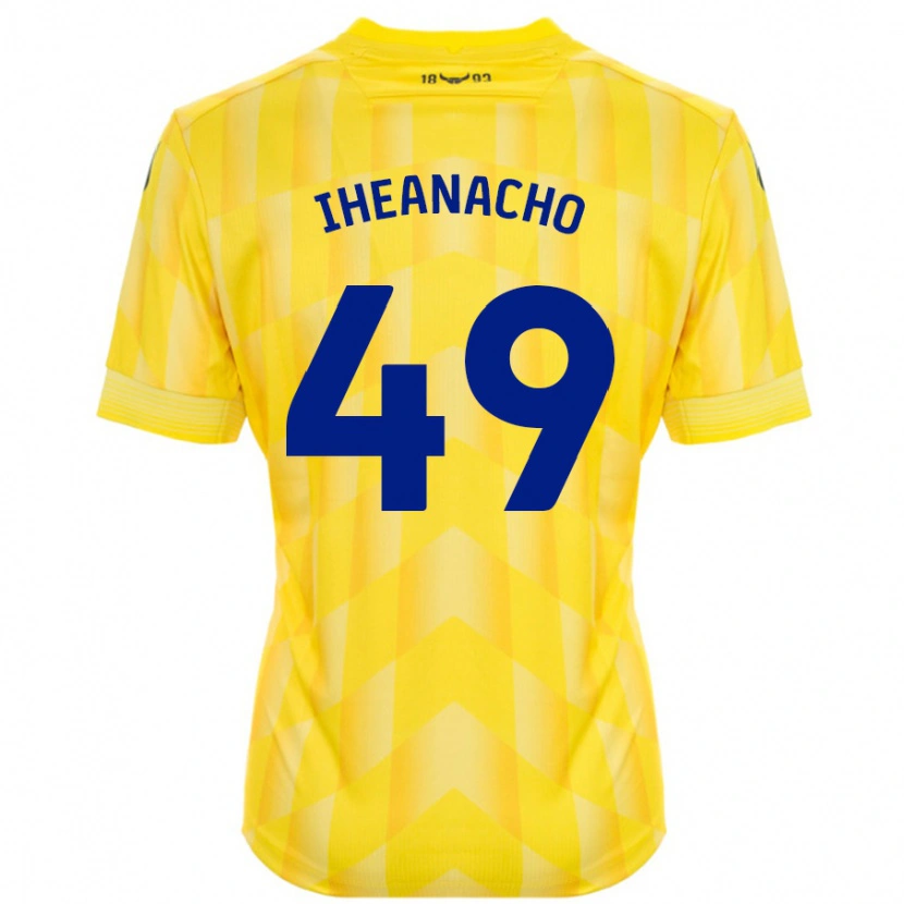 Danxen Dame Josh Iheanacho #49 Gul Hjemmetrøye Drakt Trøye 2024/25 Skjorter T-Skjorte