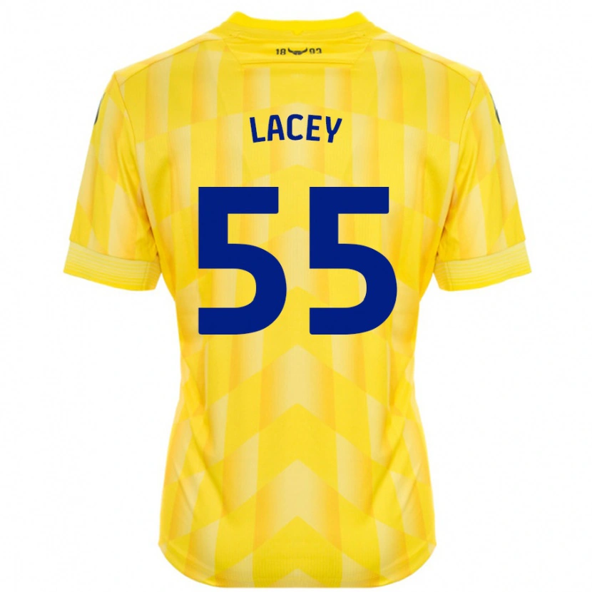 Danxen Dame Aaron Lacey #55 Gul Hjemmetrøye Drakt Trøye 2024/25 Skjorter T-Skjorte