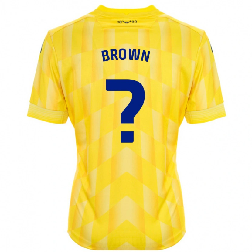 Danxen Dame Georgia Brown #0 Gul Hjemmetrøye Drakt Trøye 2024/25 Skjorter T-Skjorte