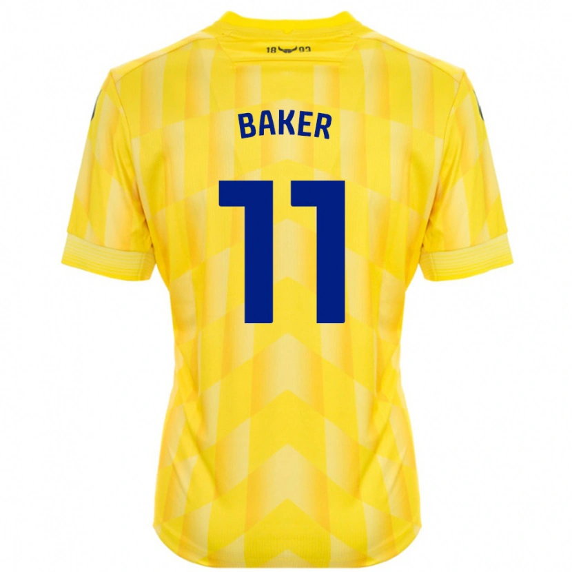 Danxen Dame Sophie Baker #11 Gul Hjemmetrøye Drakt Trøye 2024/25 Skjorter T-Skjorte