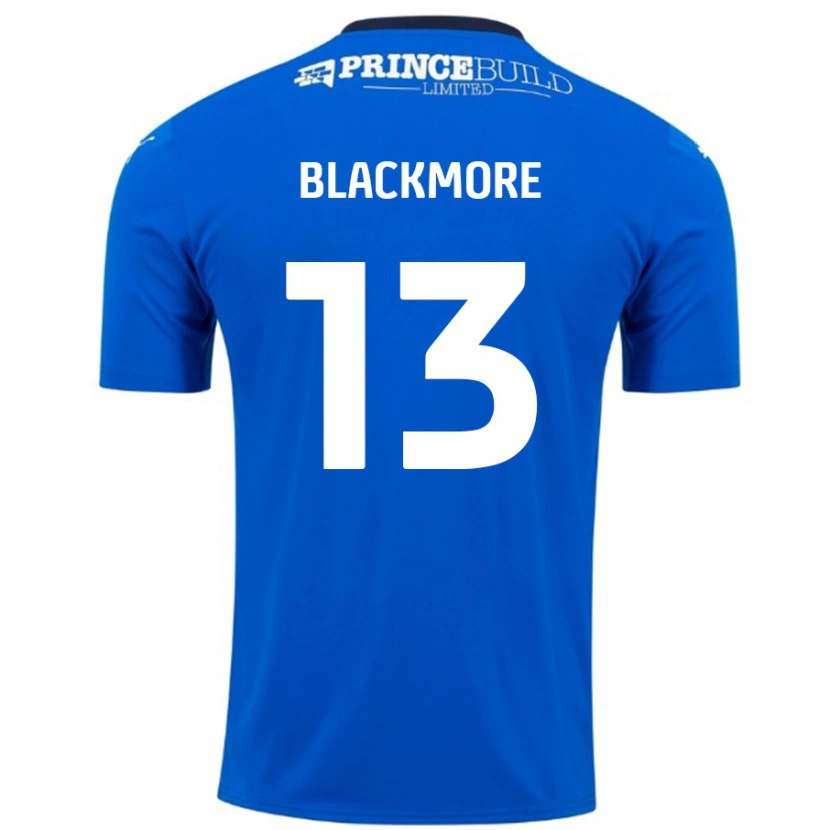 Danxen Dame Will Blackmore #13 Blå Hvit Hjemmetrøye Drakt Trøye 2024/25 Skjorter T-Skjorte