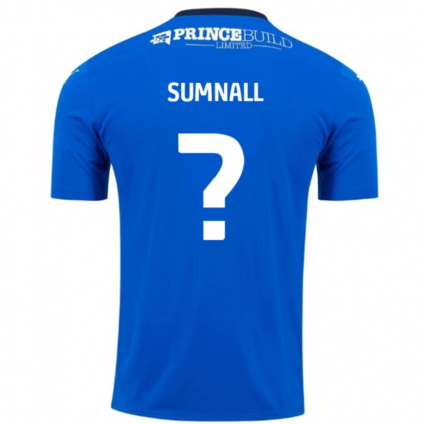 Danxen Dame Jenson Sumnall #0 Blå Hvit Hjemmetrøye Drakt Trøye 2024/25 Skjorter T-Skjorte