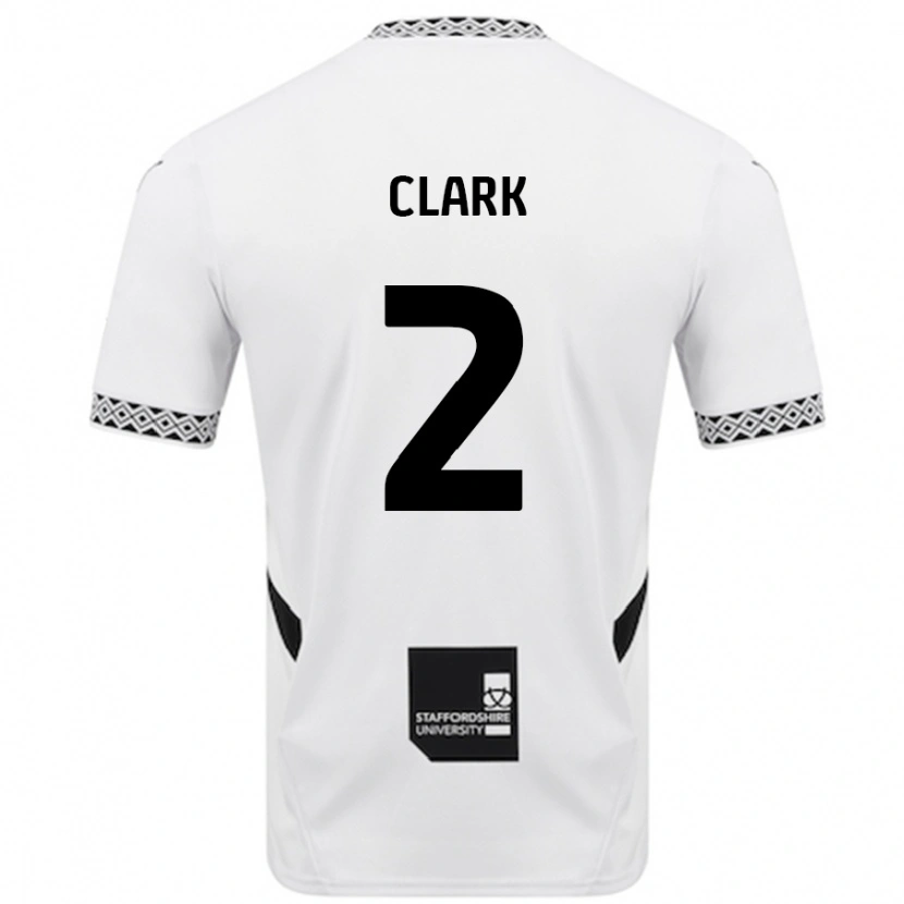 Danxen Dame Mitch Clark #2 Hvit Hjemmetrøye Drakt Trøye 2024/25 Skjorter T-Skjorte