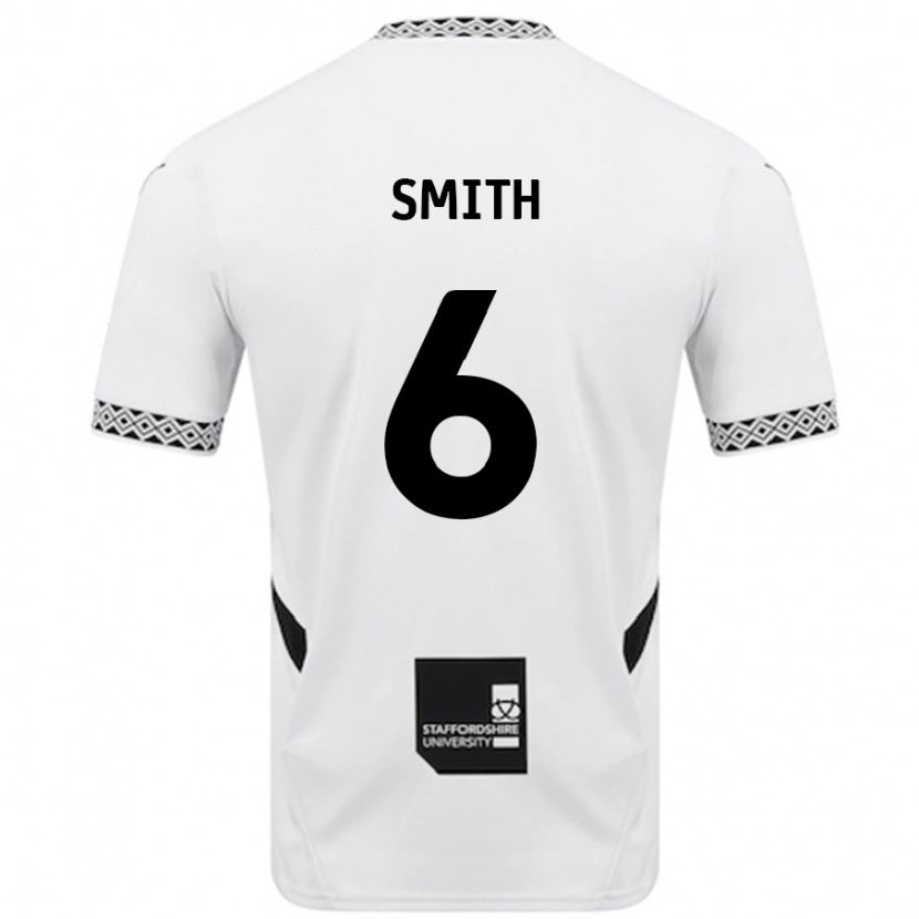 Danxen Dame Nathan Smith #6 Hvit Hjemmetrøye Drakt Trøye 2024/25 Skjorter T-Skjorte
