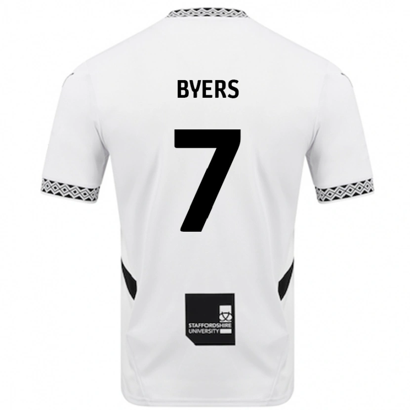 Danxen Dame George Byers #7 Hvit Hjemmetrøye Drakt Trøye 2024/25 Skjorter T-Skjorte