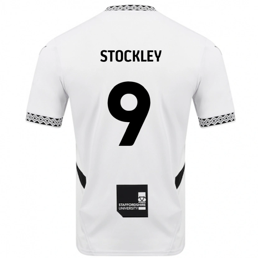 Danxen Dame Jayden Stockley #9 Hvit Hjemmetrøye Drakt Trøye 2024/25 Skjorter T-Skjorte