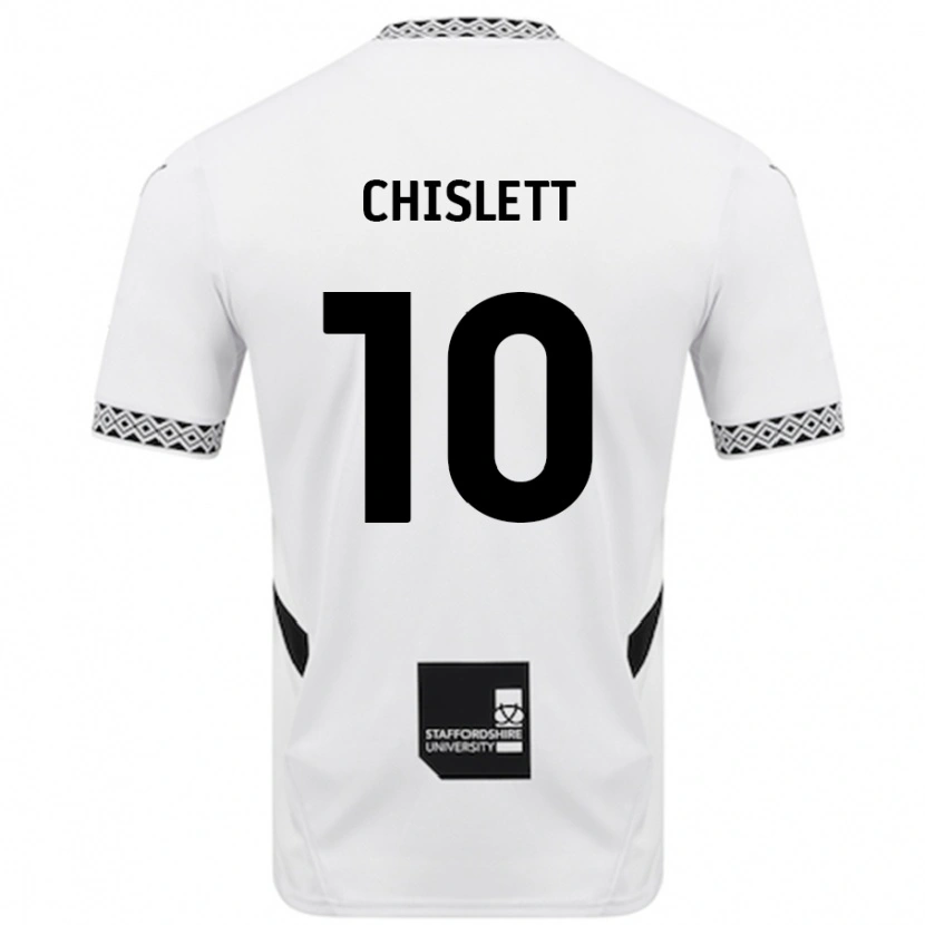 Danxen Dame Ethan Chislett #10 Hvit Hjemmetrøye Drakt Trøye 2024/25 Skjorter T-Skjorte